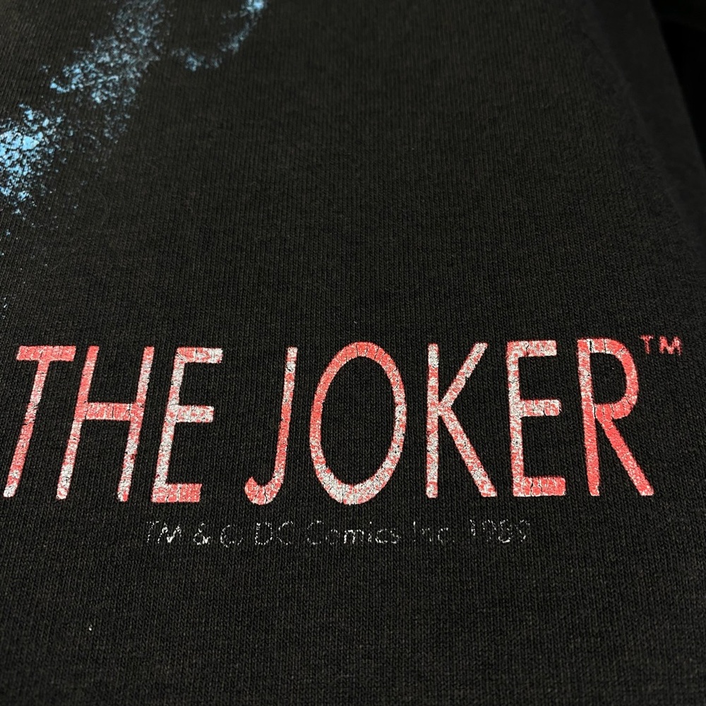 Vintage 80’s Joker T-Shirt Vtg Batman Movie Tee Medium - Picture 3 of 6